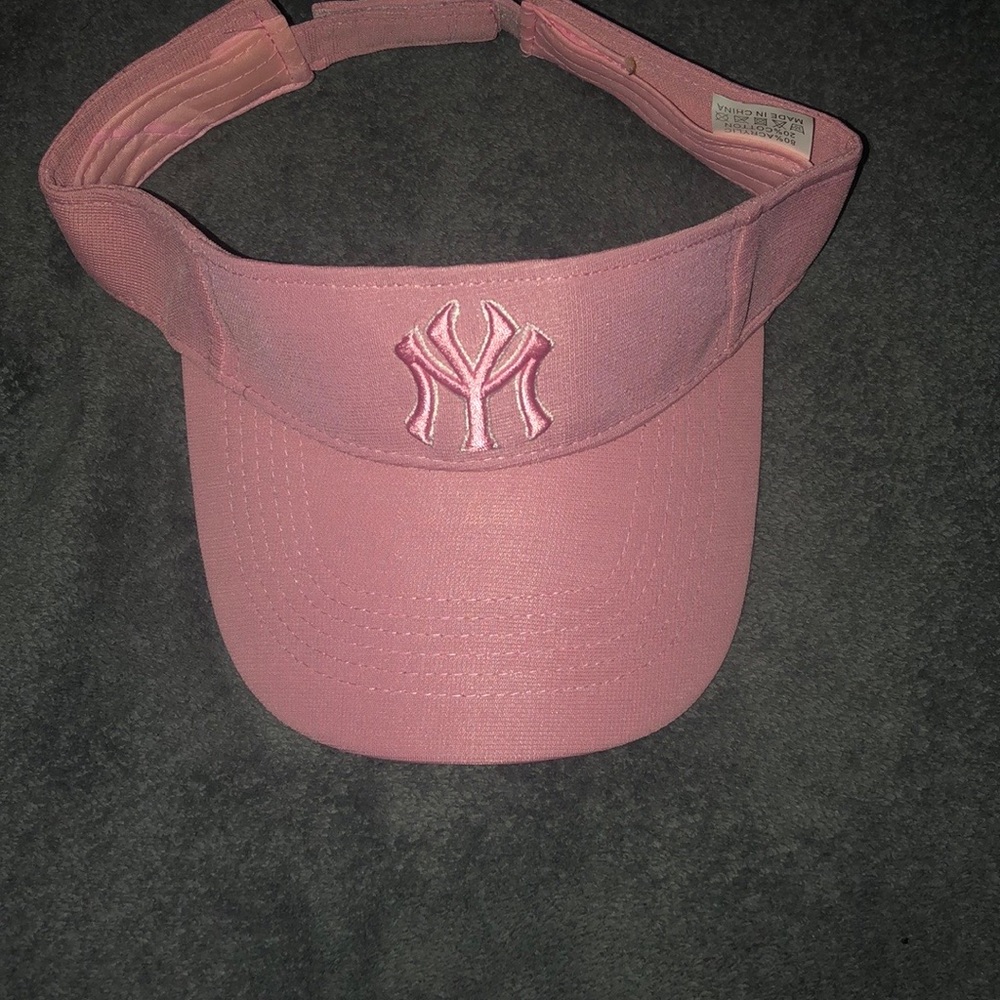 Light pink NY sun visor